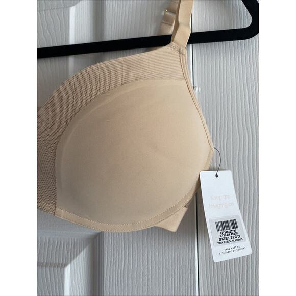 Lively Womens Toasted Almond Tan Bra Size 32DD NEW T Shirt Bra - Picture 3 of 7